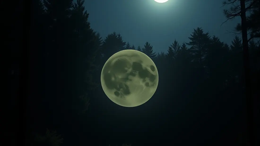 Un être lumineux dans la forêt nocturne