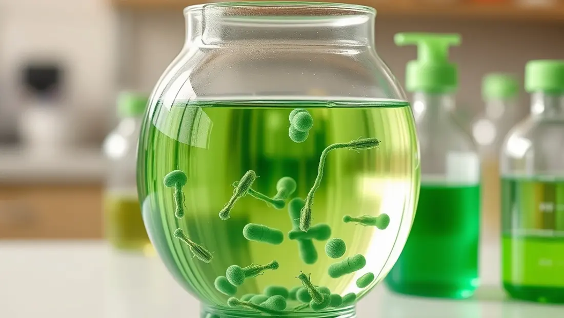 Culture bactérienne en laboratoire.