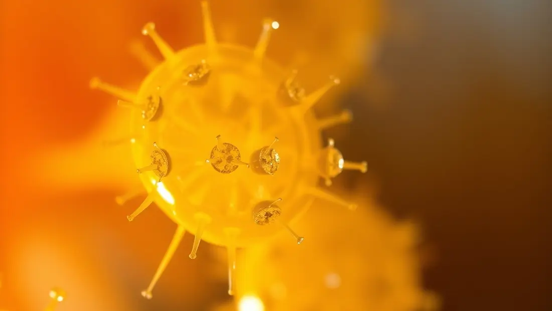 Cellules de Physarum polycephalum au microscope électronique